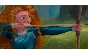 Merida ”Fate Within Us” Gallery Wrapped Canvas by Arienne Boley – Brave – Limited Edition here now