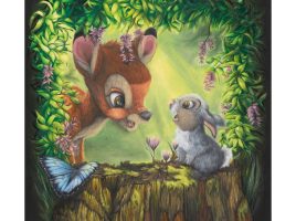 Bambi ”Forest Friends” Gallery Wrapped Canvas by Sophie Ellen – Signed Limited Edition is now available