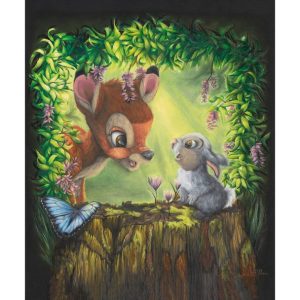 Bambi ''Forest Friends'' Gallery Wrapped Canvas by Sophie Ellen - Signed Limited Edition