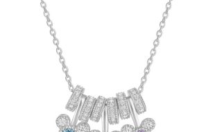 Minnie Mouse Birthstone Charm Necklace by Rebecca Hook is available online