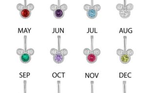 Minnie Mouse Birthstone Charm by Rebecca Hook can now be purchased online