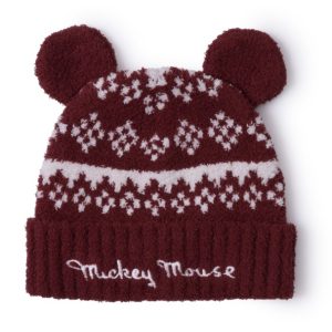 Mickey Mouse Fair Isle Ear Hat Beanie for Adults by Barefoot Dreams