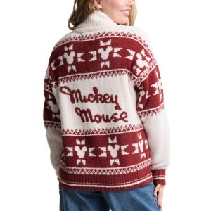 Mickey Mouse Fair Isle Zip Sweater for Adults by Barefoot Dreams
