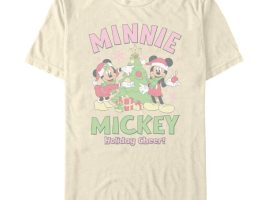 Santa Mickey and Minnie Mouse ”Holiday Cheer” T-Shirt for Adults can now be purchased online