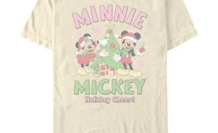 Santa Mickey and Minnie Mouse ”Holiday Cheer” T-Shirt for Adults can now be purchased online