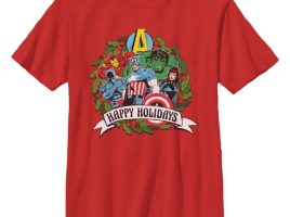 Marvel’s Avengers ”Happy Holidays” T-Shirt for Kids now out
