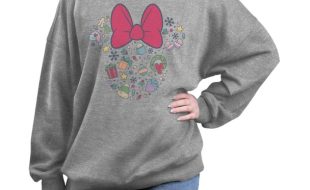 Minnie Mouse Bow Pullover Sweatshirt for Women here now