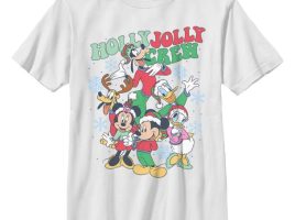 Mickey Mouse and Friends ”Holly Jolly Crew” T-Shirt for Kids is available online