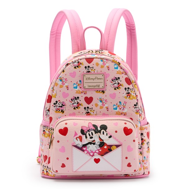 Disney WDW Loungefly pink Mickey フロリダ限定 Mickey Mouse and Friends Valentine's Day Loungefly Mini Backpack
