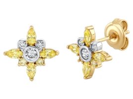 Mickey Mouse Icon Star Earrings by CRISLU available online