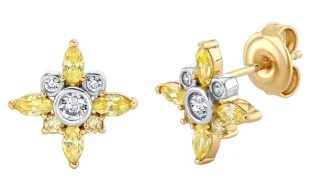 Mickey Mouse Icon Star Earrings by CRISLU available online