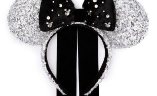 Minnie Mouse Sequined Ear Headband for Adults – Silver is now available