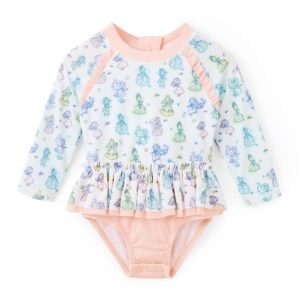 Disney Princess Rash Guard Swimsuit for Baby