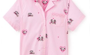 Mickey and Minnie Mouse Mari Pajama Button-Up Shirt for Women by Lilly Pulitzer – Disney Parks – Buy Now
