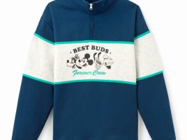 Mickey Mouse and Friends 1/4 Zip Pullover Sweatshirt for Adults has hit the shelves