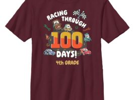 Cars ”Racing Through 100 Days of School” T-Shirt – Customized | Disney Store now out for purchase