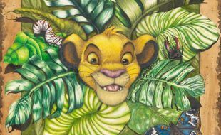 Simba ”Future King” Gallery Wrapped Canvas by Sophie Ellen – The Lion King – Limited Edition is now available