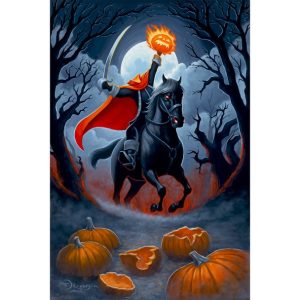 The Headless Horseman ''Headless Horseman Rides Tonight'' Gallery Wrapped Canvas by Tim Rogerson - The Adventures of Ichabod and Mr. Toad - Limited Edition