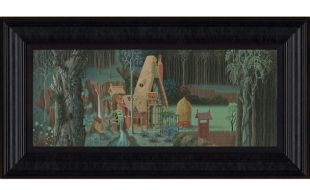 Sleeping Beauty ”Hidden Cottage” Framed Canvas Artwork by Eyvind Earle – Limited Edition was released today