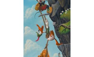 Mickey Mouse and Friends ”Mickey’s Alpine Adventure” Gallery Wrapped Canvas by Bob Doucette – Limited Edition – Buy It Today!