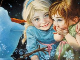 Frozen ”Never Let it Go” Gallery Wrapped Canvas by Heather Edwards – Limited Edition – Buy Online Now