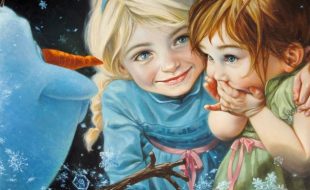 Frozen ”Never Let it Go” Gallery Wrapped Canvas by Heather Edwards – Limited Edition – Buy Online Now