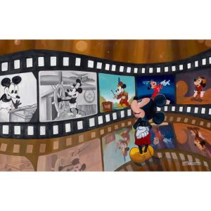 Mickey Mouse ''Reel Good Friend'' Gallery Wrapped Canvas by Arienne Boley - Signed Limited Edition