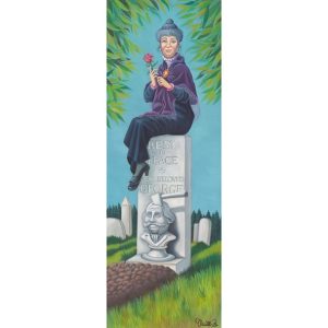 The Haunted Mansion ''Stretching Portrait The Black Widow'' Gallery Wrapped Canvas by Michelle St.Laurent - Signed Limited Edition