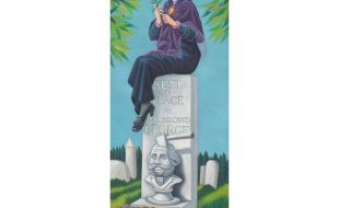 The Haunted Mansion ”Stretching Portrait The Black Widow” Gallery Wrapped Canvas by Michelle St.Laurent – Signed Limited Edition available online for purchase