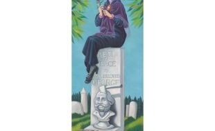 The Haunted Mansion ”Stretching Portrait The Black Widow” Gallery Wrapped Canvas by Michelle St.Laurent – Limited Edition – Get It Here
