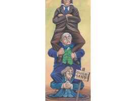 The Haunted Mansion ”Stretching Portrait The Quicksand Men” Gallery Wrapped Canvas by Michelle St.Laurent – Limited Edition is available online