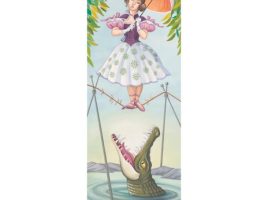 The Haunted Mansion ”Stretching Portrait The Tightrope Walker” Gallery Wrapped Canvas by Michelle St.Laurent – Signed Limited Edition is here now