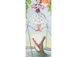 The Haunted Mansion ”Stretching Portrait The Tightrope Walker” Gallery Wrapped Canvas by Michelle St.Laurent – Limited Edition is available online for purchase