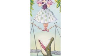 The Haunted Mansion ”Stretching Portrait The Tightrope Walker” Gallery Wrapped Canvas by Michelle St.Laurent – Limited Edition is available online for purchase