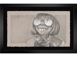 Edna Mode ”That Is Why I Show You My Work! That Is Why You Are Here!” Framed Print by Heather Edwards – The Incredibles – Signed Limited Edition available online for purchase