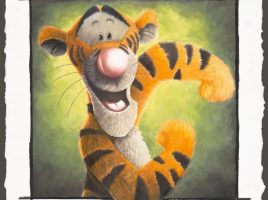 Tigger ”T-I-double G-E-R” Gallery Wrapped Canvas by Sophie Ellen – Winnie the Pooh – Limited Edition – Buy Online Now