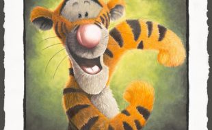 Tigger ”T-I-double G-E-R” Gallery Wrapped Canvas by Sophie Ellen – Winnie the Pooh – Limited Edition – Buy Online Now