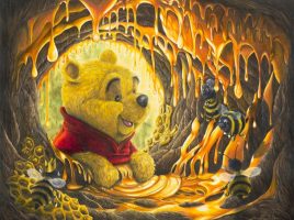 Winnie the Pooh ”Time for a Snack” Gallery Wrapped Canvas by Sophie Ellen – Signed Limited Edition released today