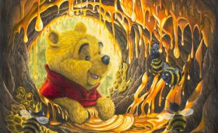 Winnie the Pooh ”Time for a Snack” Gallery Wrapped Canvas by Sophie Ellen – Signed Limited Edition released today