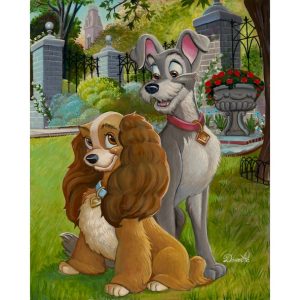 Lady and the Tramp ''What a Dog!'' Gallery Wrapped Canvas by Bob Doucette - Limited Edition