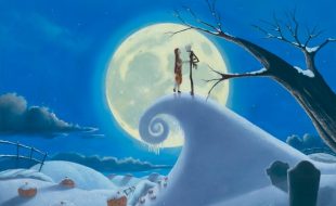 The Nightmare Before Christmas ”Winter Romance” Gallery Wrapped Canvas by Michael Provenza – Limited Edition is here now