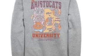 The Aristocats University Pullover Sweatshirt for Adults here now