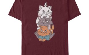 Marie Toulouse and Berlioz ”Stacked” T-Shirt for Adults – The Aristocats – Purchase Online Now