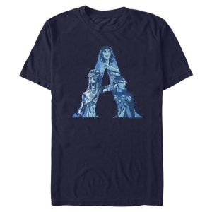 Avatar Fire and Ash Logo T-Shirt for Adults - Blue