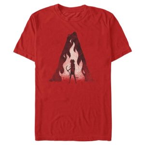 Avatar Fire and Ash Logo T-Shirt for Adults - Red