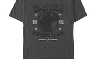 Gaston ”Lifting Team” T-Shirt for Adults – Beauty and the Beast available online