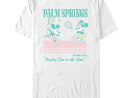 Mickey and Minnie Mouse ”Palm Springs Tennis Club” T-Shirt for Adults is available online for purchase