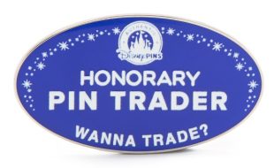 Disney Pins Honorary Pin Trader Badge is now out for purchase