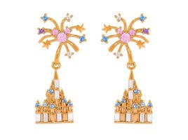 Fantasyland Castle Fireworks Dangle Earrings by Girls Crew now available for purchase