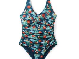 Mickey and Minnie Mouse Tropical Swimsuit for Women here now